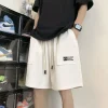 Casual Solid Loose Fit Gym Short - Image 4