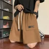 Casual Solid Loose Fit Gym Short - Image 6