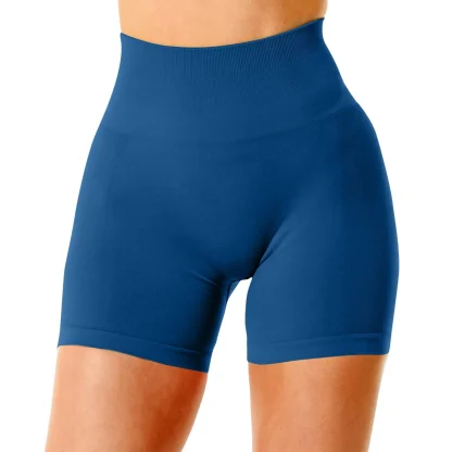 Solid Seamless Gym Shorts - Image 5