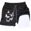 Breathable Printed Gym Shorts - Image 2