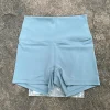 High-waist Solid Gym Shorts