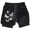 Breathable Printed Gym Shorts