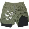 Breathable Printed Gym Shorts - Image 3